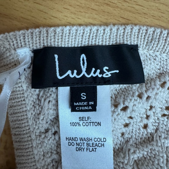 Lulu's Cream Knit Halter Bralette - Picture 3 of 4